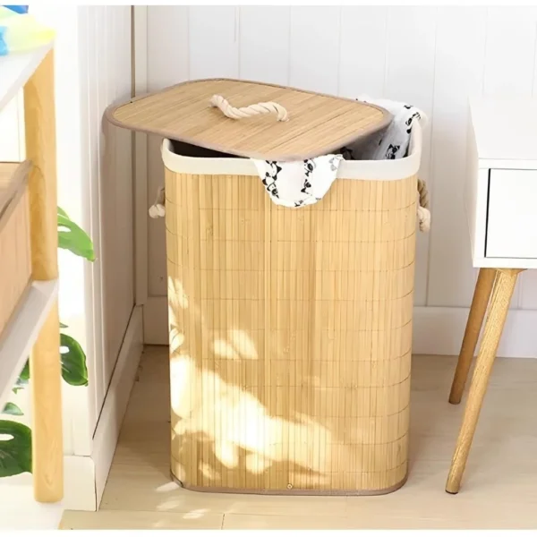 Cesto de Roupa Suja Bambu