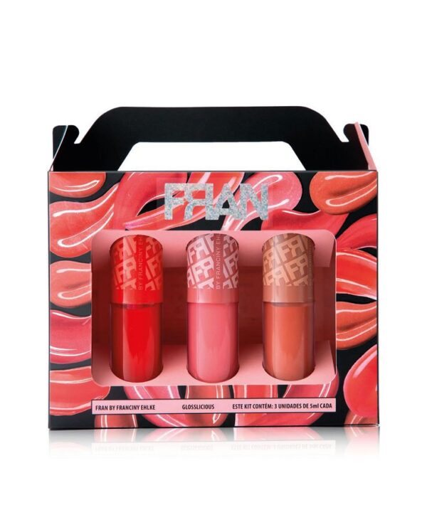 Kit 3 Gloss Labial Franciny Ehlke